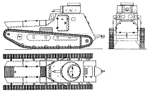 Проекции легкого танка LK-I
