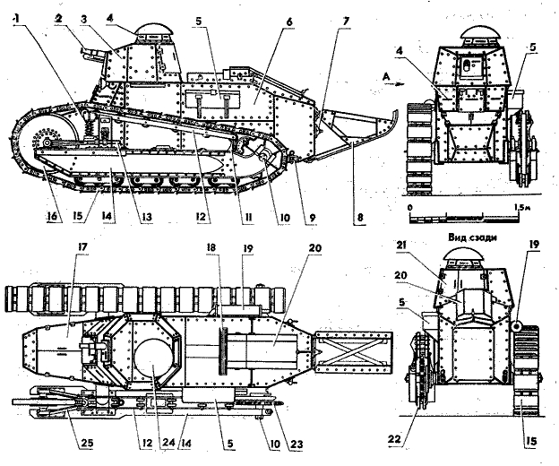 Легкий танк М:
