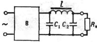 Схема П-образного индуктивно-ёмкостного сглаживающего фильтра