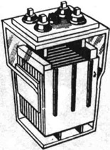 Стационарный электрический аккумулятор в закрытом исполнении