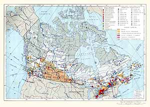 Канада. Экономическая карта