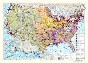 Соединенные Штаты Америки. Экономическая карта
