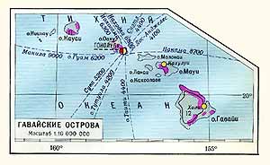 Гавайские острова. Экономическая карта