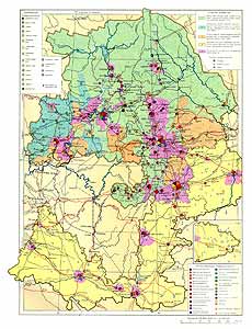 Уральский район СССР. Экономическая карта